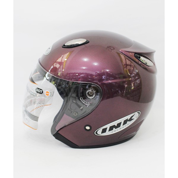 HM-04 Helm Basic Ink Centro Ungu Purple - Kyt Gm Mds Vog Nhk Murah