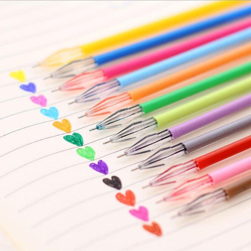 

12 warna ecer satuan Refill pulpen diamond art tanpa merek untuk decor diary bujo atau scrapbook