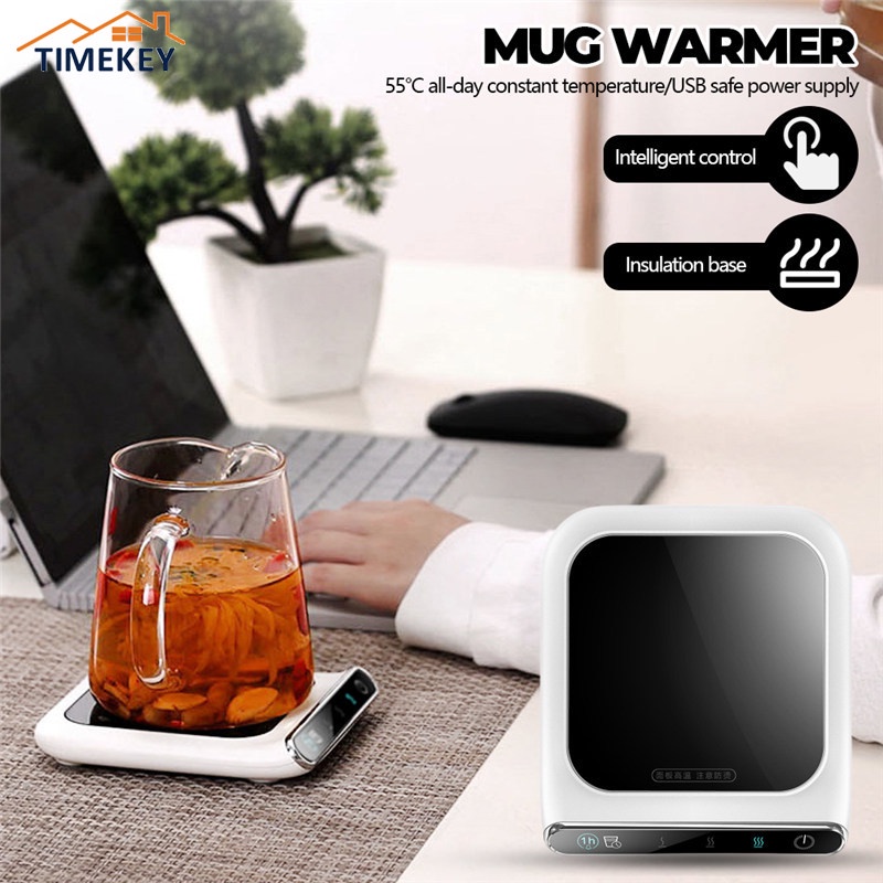 TK Mug Warmer USB Cup Heater Desktop Heating Coaster for Coffee Milk Tea Adjustable Temperature Cup Pad