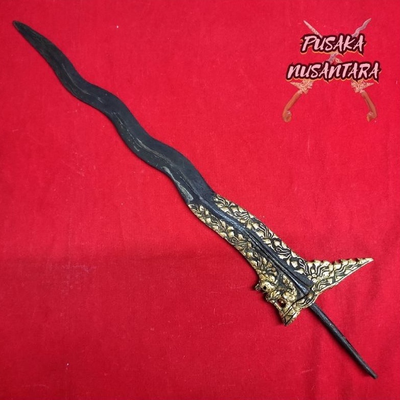 Keris Singo Barong Kinatah Sepuhan Emas Pamor Sodo Sak Ler
