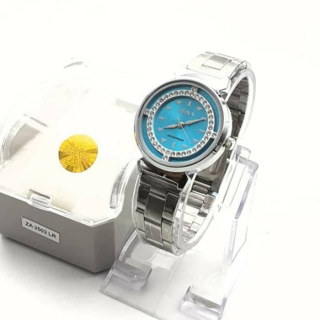 JAM TANGAN CEWEK MEWAH ELEGANT RING DIAMOND ZEIVA ORIGINAL WATER RESIST BEST PROMO HARGA TERMURAH