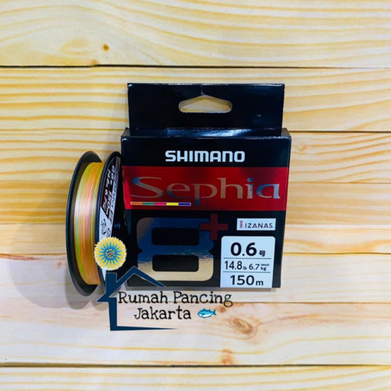 Senar Pancing PE Shimano Sephia 8+ 150m Pe.0.6