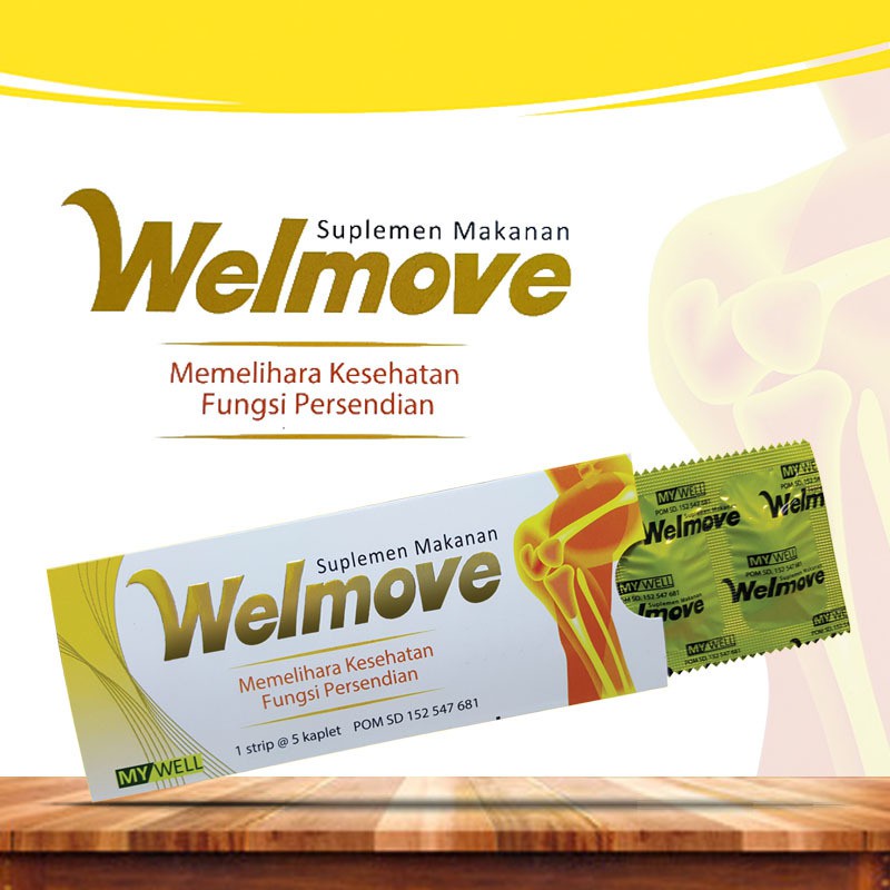Welmove 5tablet Obat Sendi Kesemutan Suplemen Tulang Vitamin Persendian obat lutut Kaku
