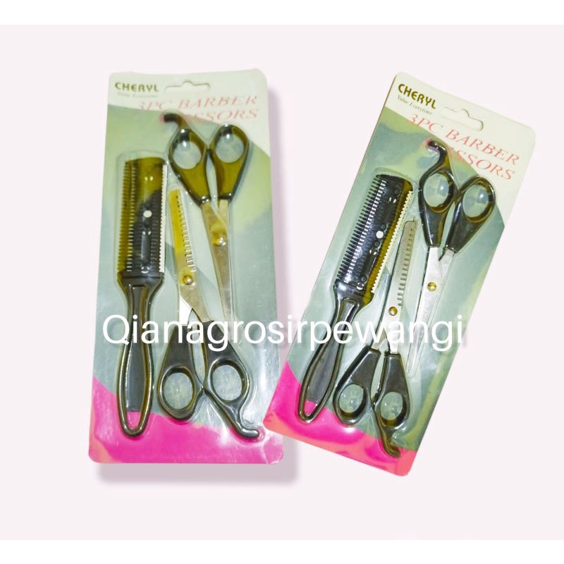 Gunting Sasak/Gunting Rambut Set 3 in 1