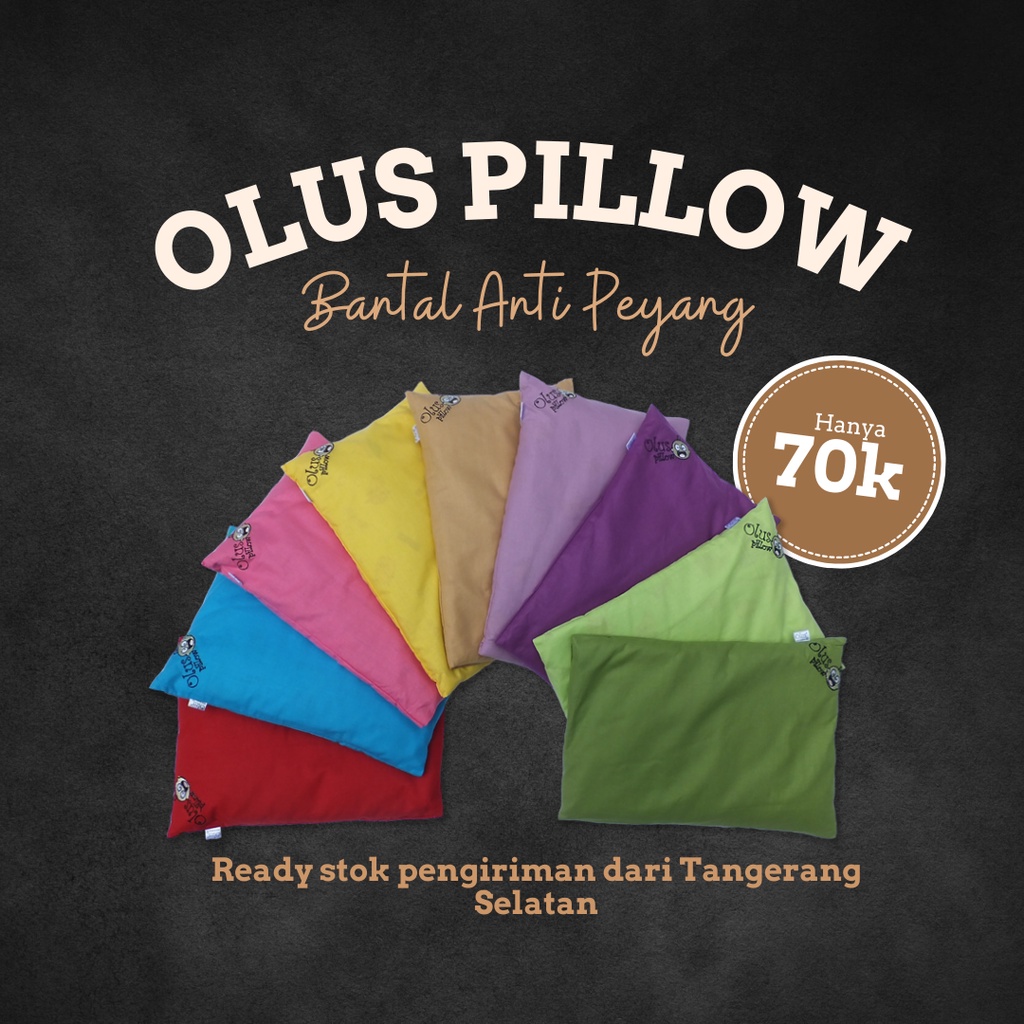 OLUS PILLOW - Bantal bayi ANTI PEYANG - bantal kulit kacang hijau - alami