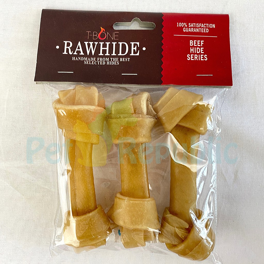 

TBONE Snack Anjing Dental TKB5 Rawhide Natural Knot Bone 5.5