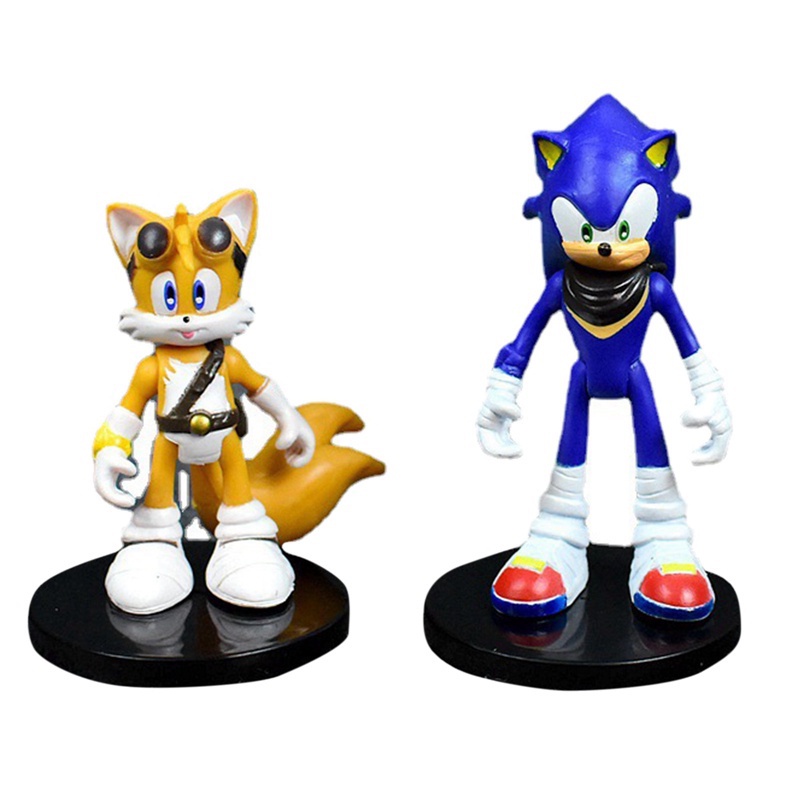 6pcs / Set Mainan Action Figure SONIC The H edgehog SUPER SONIC Untuk Koleksi Anak