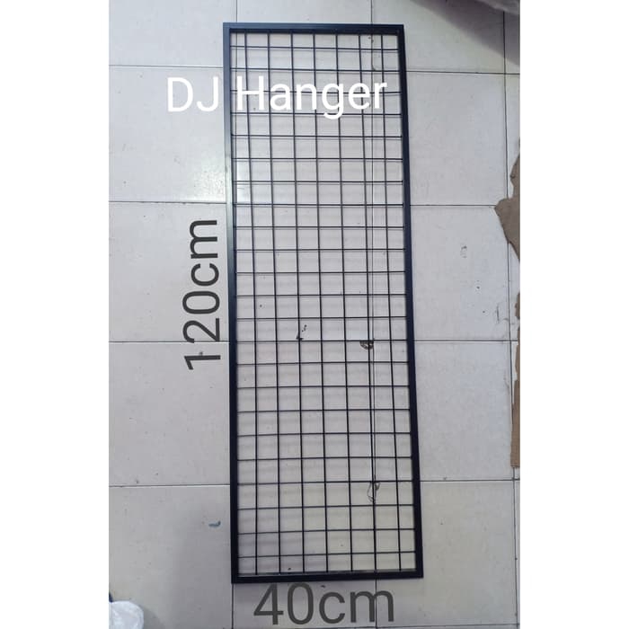 Jaring Ram Kotak Bingkai 40x120cm | Jaring ram aksesoris display