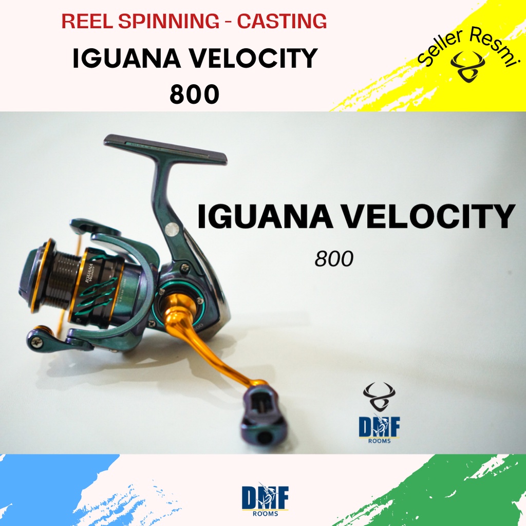 BULLZEN IGUANA VELOCITY 800 | REEL SPINNING | REEL CASTING | REEL MURAH | BONUS TOPI