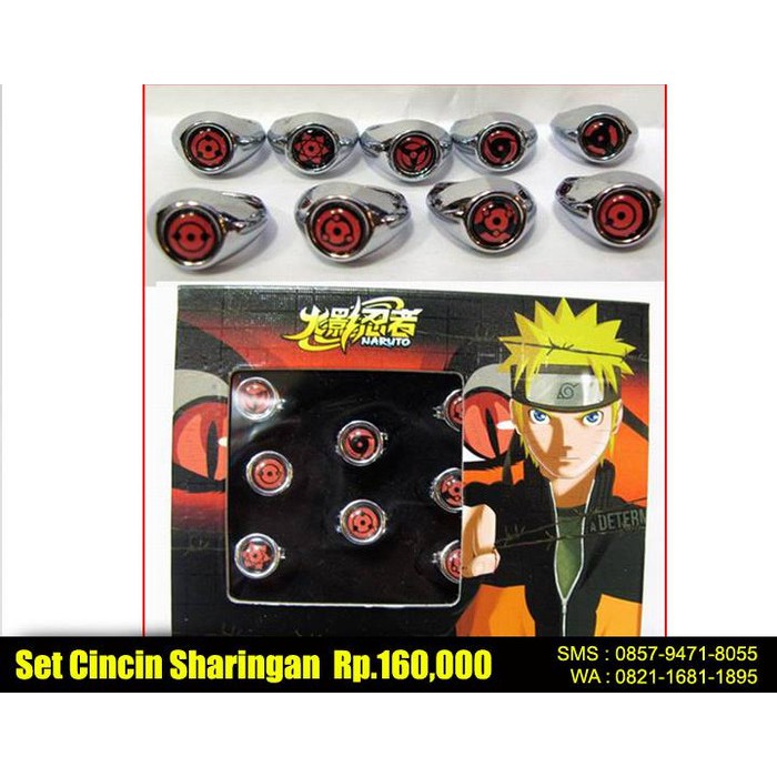 Cincin Anime Naruto Shippuden Sharingan