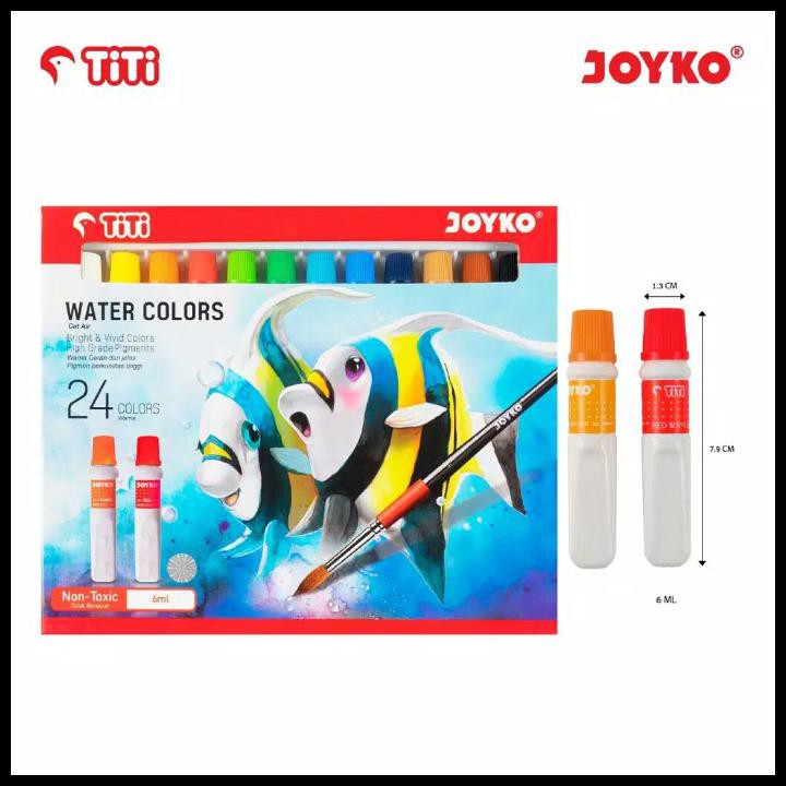 

Diskon Water Color Cat Air Joyko Titi Wac-6Ml-24 Warna Colors