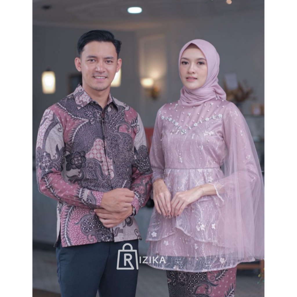 Kebaya Couple Modern Kebaya Wisuda Lamaran Baju Tunangan Batik Brukat Terbaru Baju Couple Pasangan Kondangan Terbaru 2022