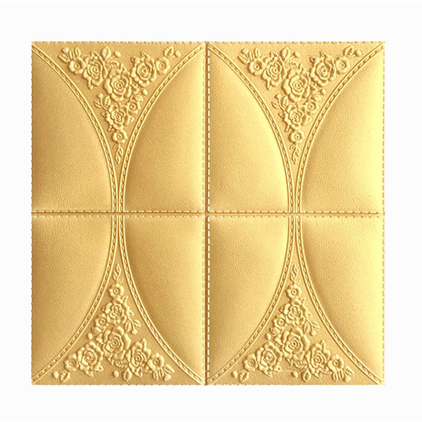 [COD] Wallpaper Dinding Stiker Wallfoam 3D Sticker Dekorasi Kamar Rumah Murah [Seri L] Bunga-KUNING