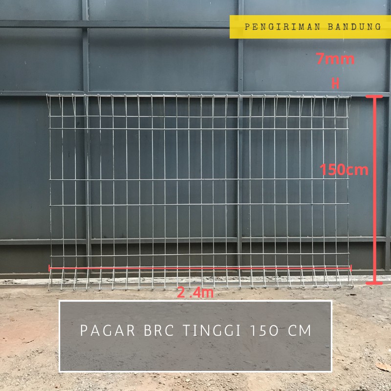 Pagar BRC tinggi 150 cm