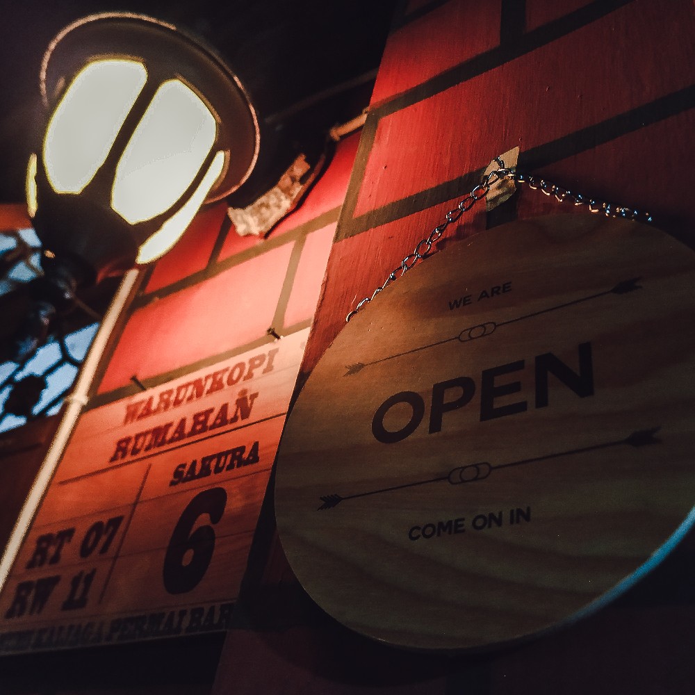 Papan Tanda Open Close - Sign System Toko - Pintu Toko