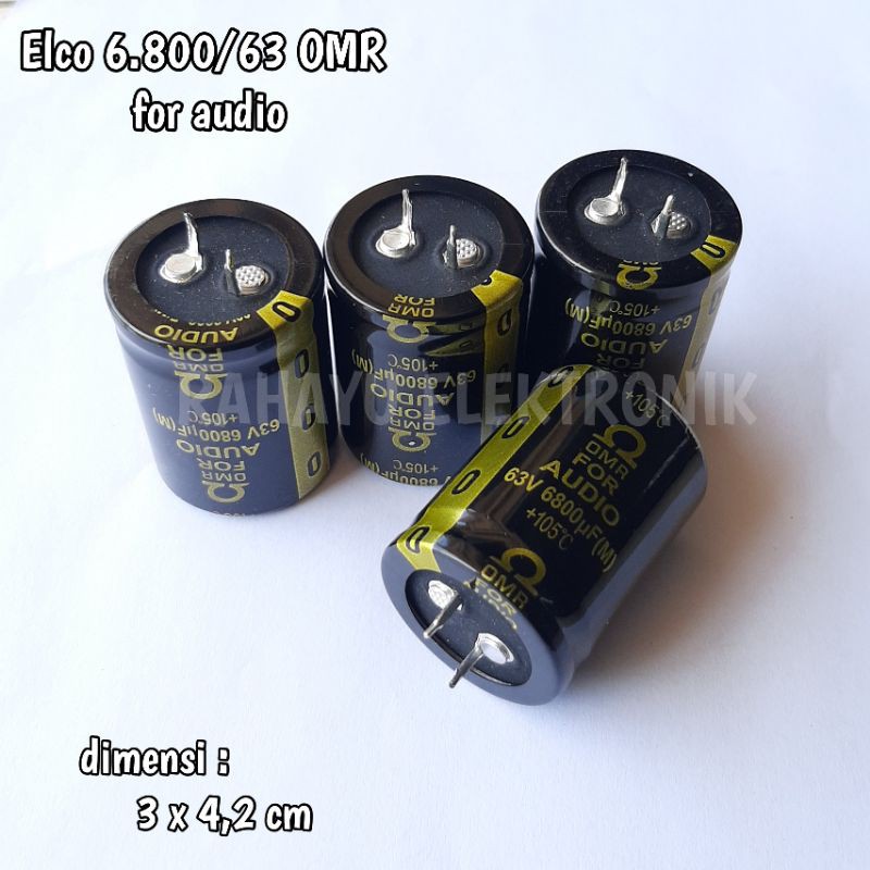 Capasitor Elco 6800/50v 6.800uf 50v OMR For Audio