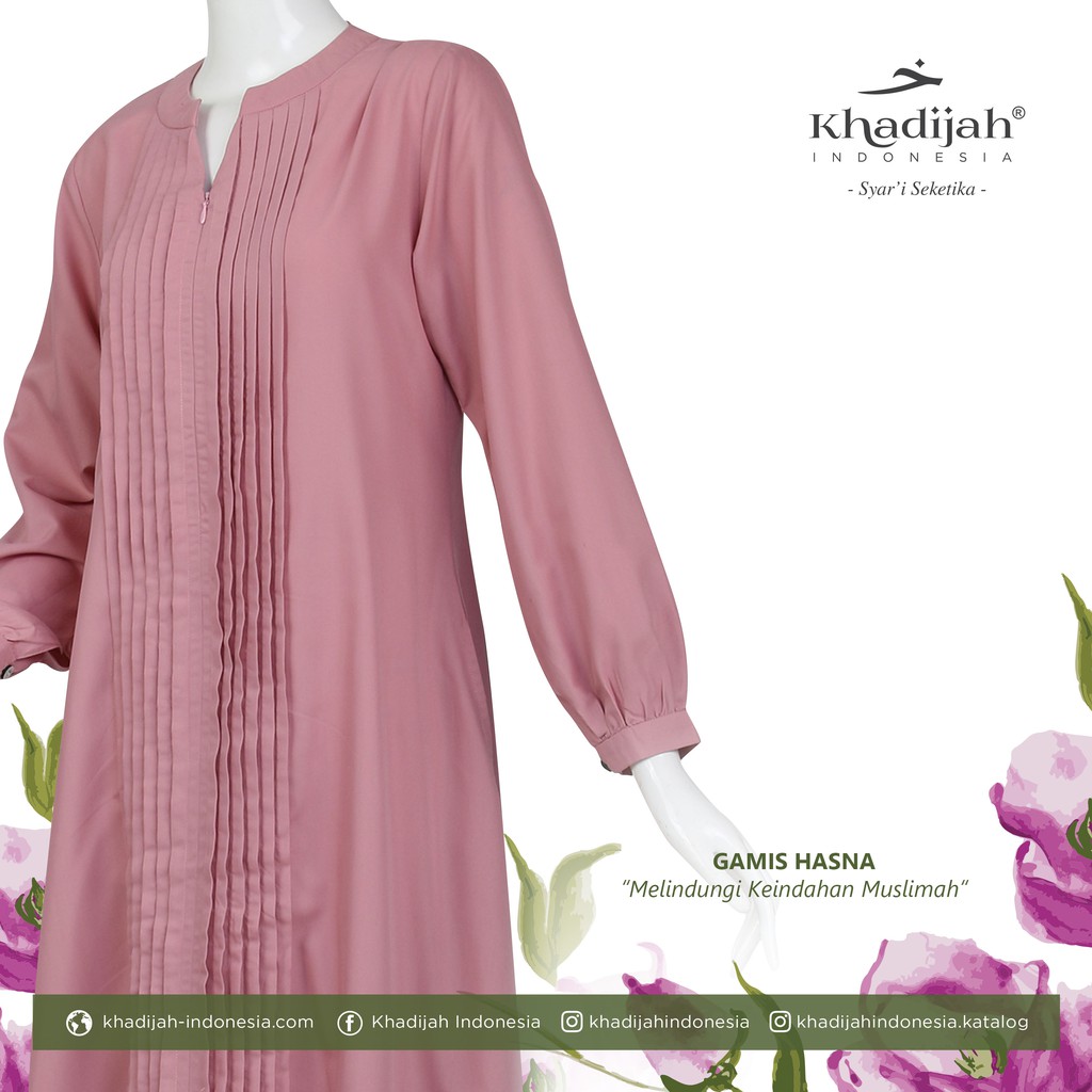 HASNA GAMIS Ringan dan Lembut Model Aline Busui dan wudhu friendy Khadijah Indonesia bahan katun ima