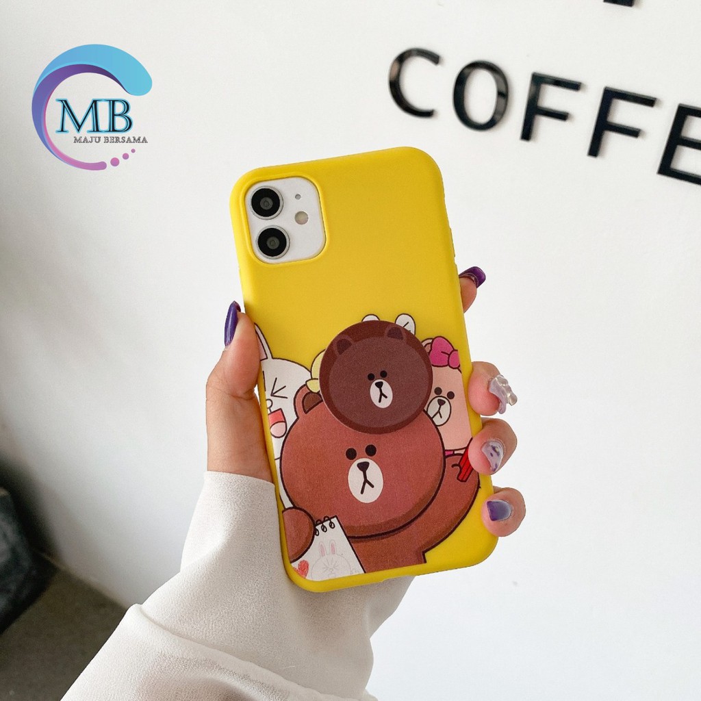 SS261 CASE Popsocket BEAR Oppo F1s A59 A3s A5s A7 A11k A12 A5 A9 2020 A31 A8 MB1147
