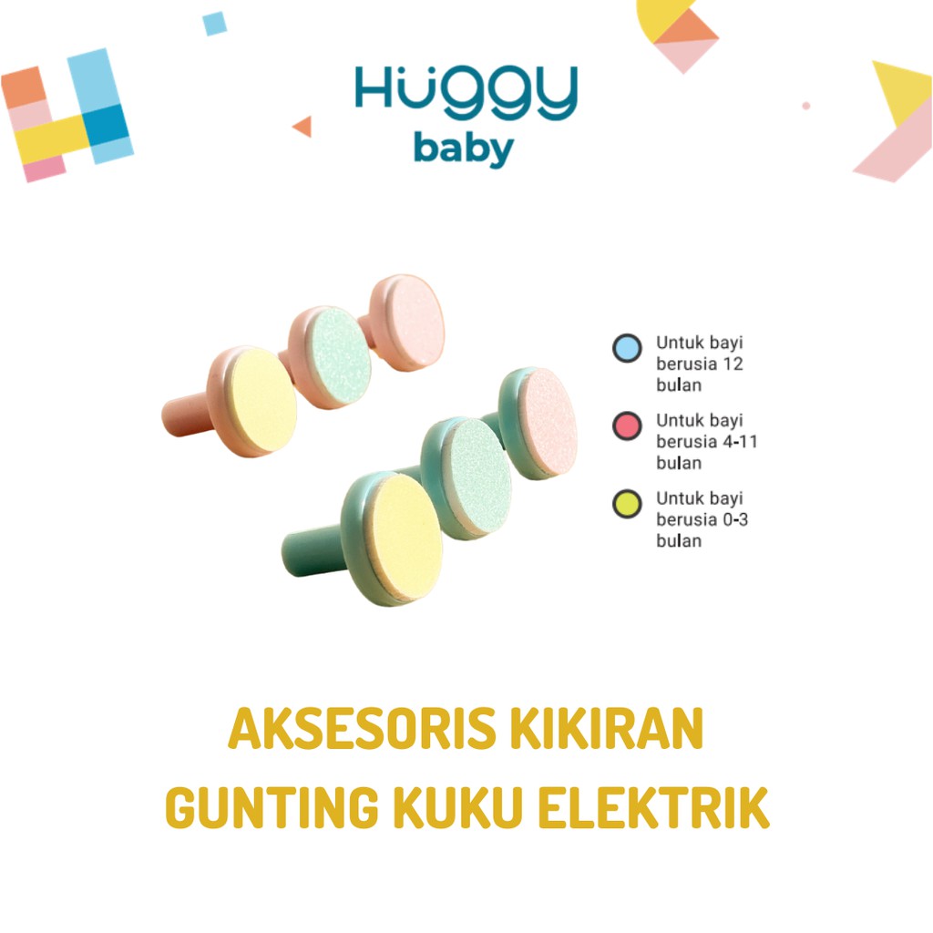 Huggy Baby Aksesoris Spare Part Kikiran Gunting Kuku Elektrik isi 3