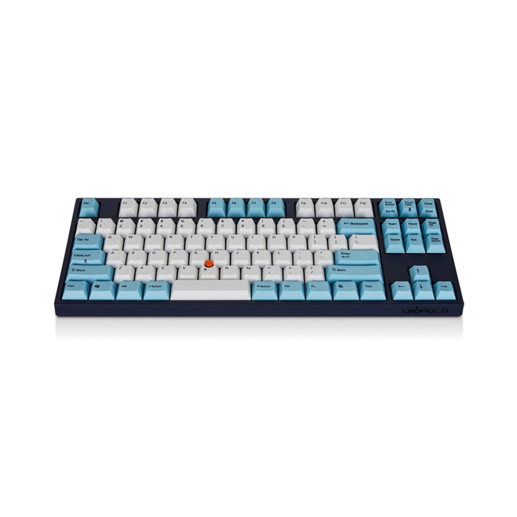 Leopold FC750R Stickpoint White Skyblue TKL Mechanical Gaming Keyboard