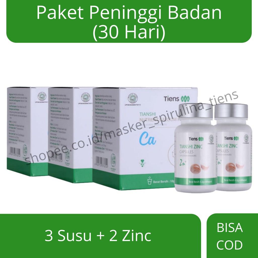 

Susu Peninggi Badan (30 Hari) Tiens Tianshi