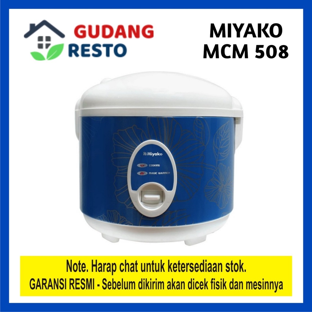 COD  Miyako MCM 508 Rice cooker 3 in 1 1.8 L / Magic com / MCM-508 / MCM508