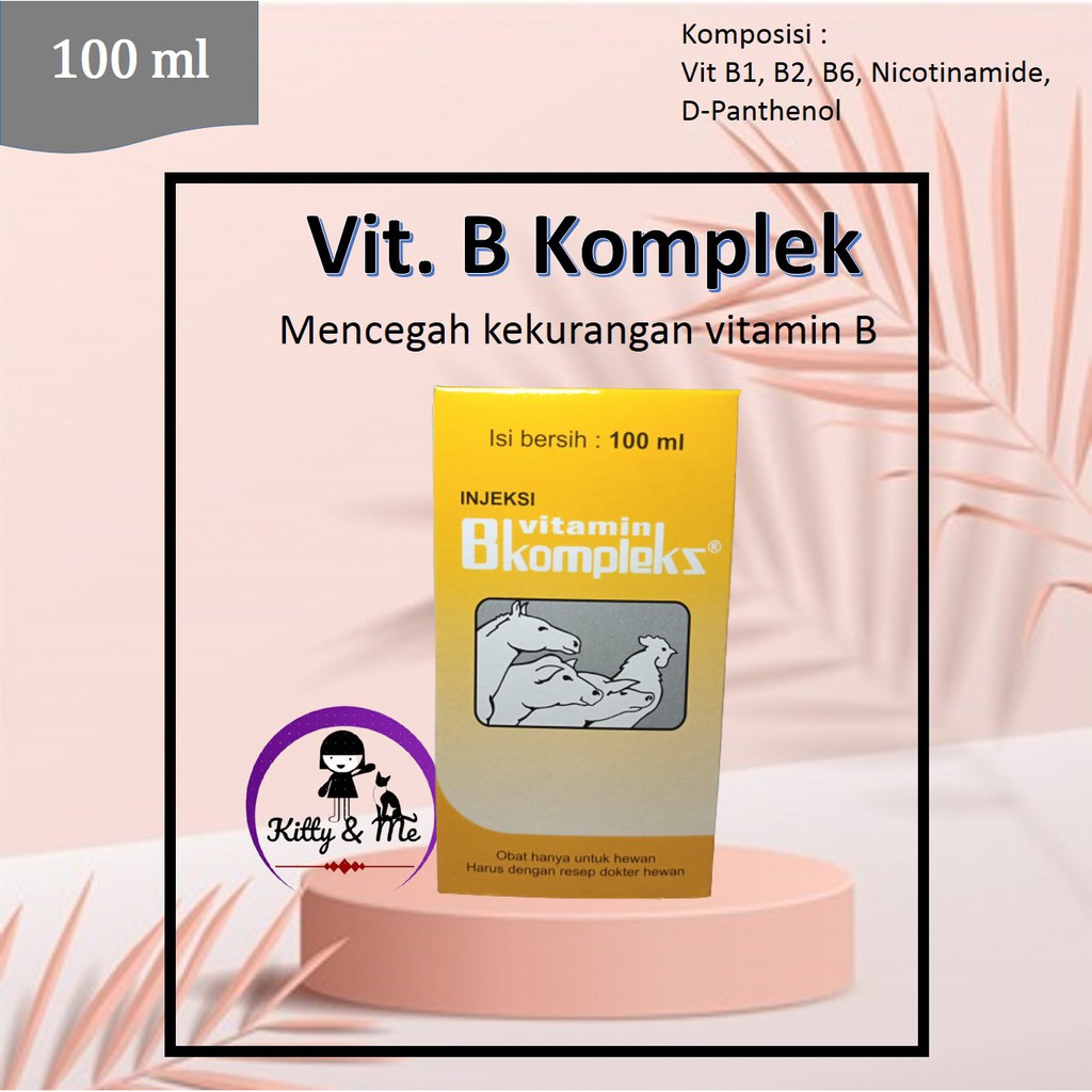 INJEKVIT B-PLEX 100 ML VITAMIN B KOMPLEKS INJEKSI HEWAN 100 ML