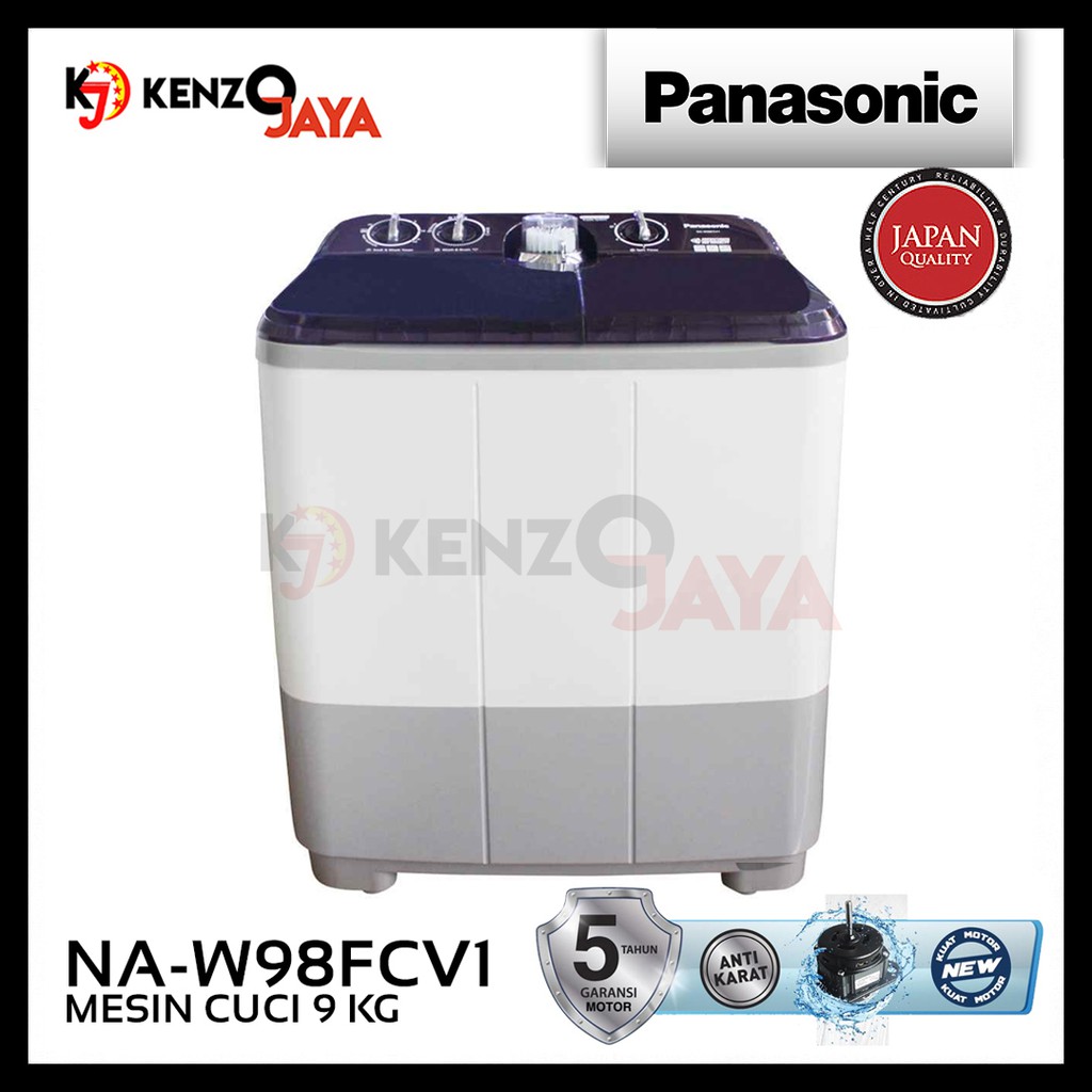 Jual Mesin Cuci 2 Tabung 9 Kg Panasonic Na W98fcv1 Indonesia Shopee Indonesia