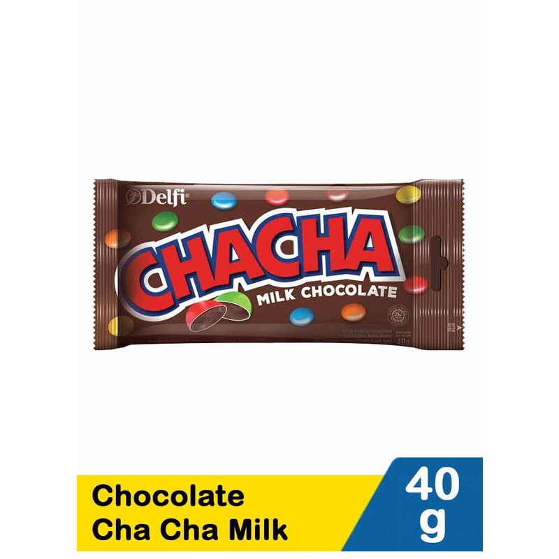 

DELFI CHACHA MILK CHOCOLATE/COKLAT SUSU WARNA WARNI 40GR, SIAP DIMAKAN