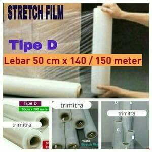 

Plastik Stretch Film / Strech Film Wrapping Segel Shrink 50Cmx140/150M