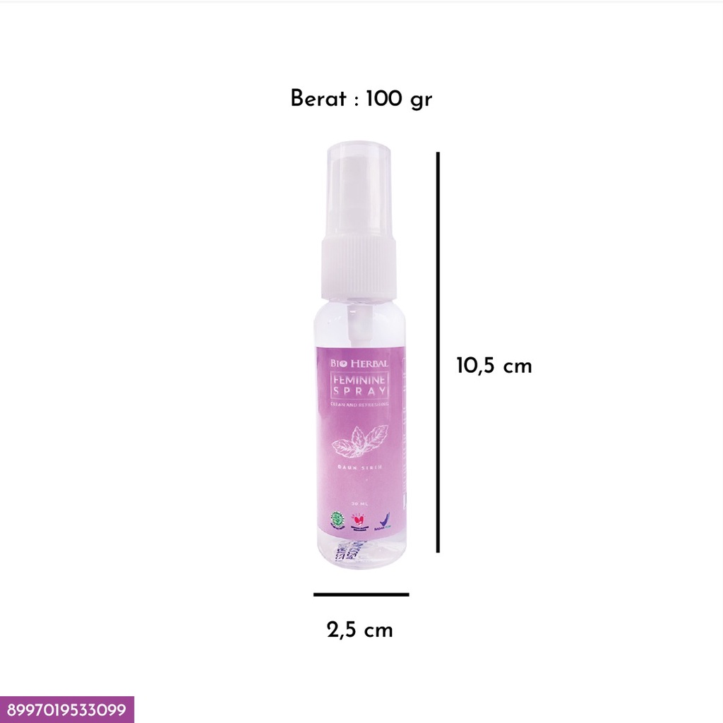 Perawatan &amp; Penghilang Bau Kewanitaan BIO HERBAL FEMINIME SPRAY - 30ml