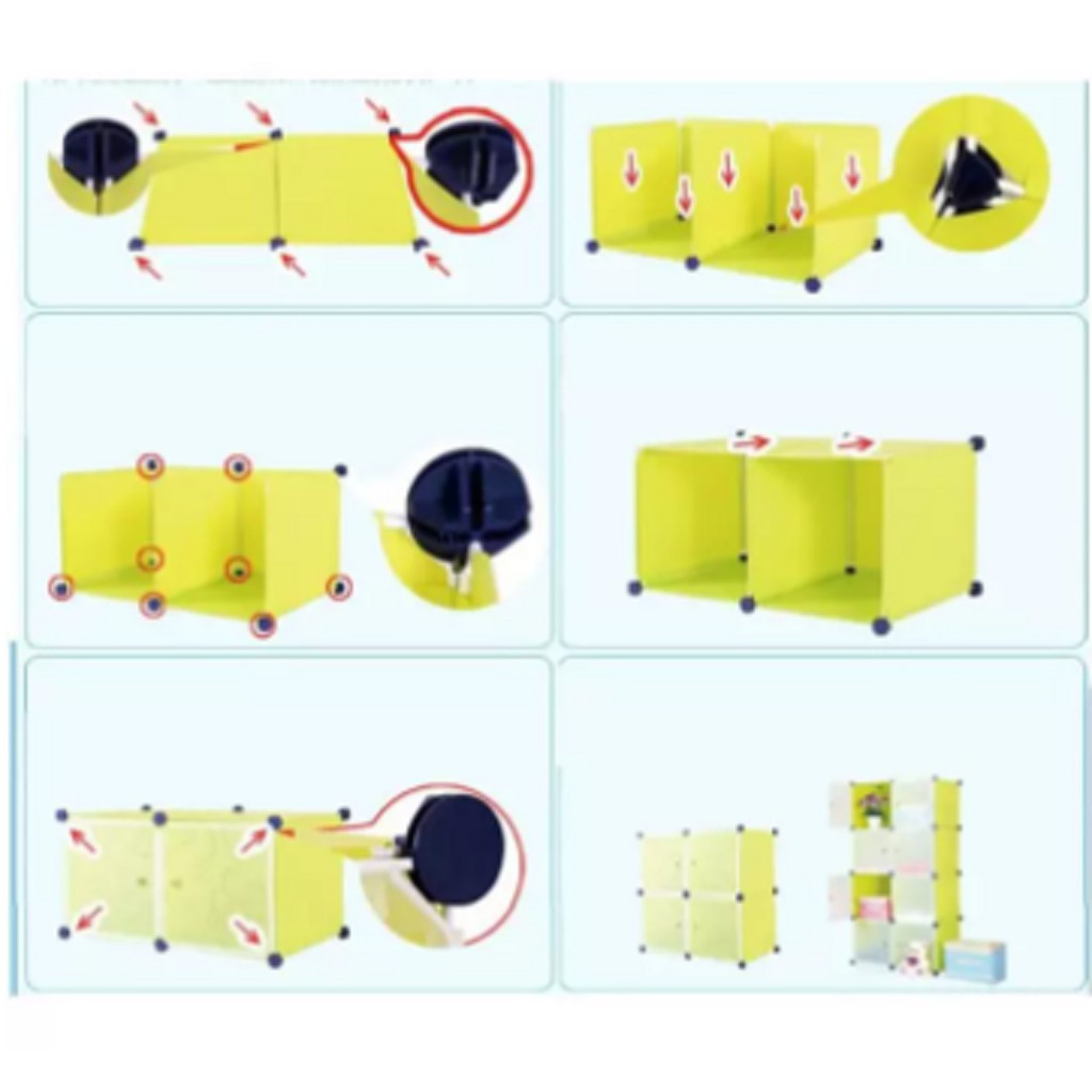 Penjepit Lemari Susun Pakaian Rak Sepatu Lemari Baju