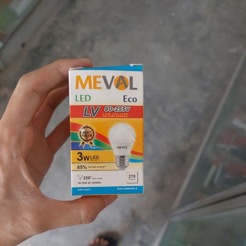 bohlam LED meval 3 watt