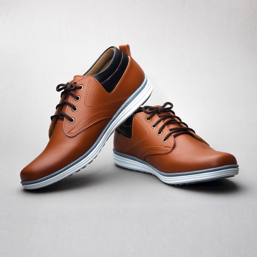 SALVO SHOES sepatu sneakers pria RK01-tan