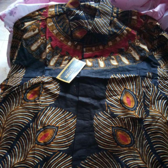 Bswart Batik Hrb026 Kenongo Hem Pendek Padi Pekalongan M L Xl Batik Pria Murah Modern Grosir Batik