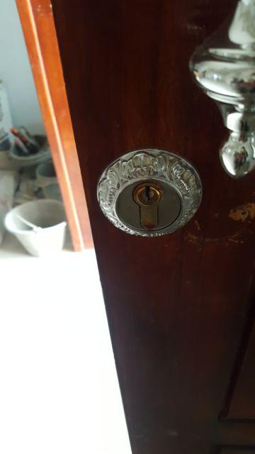 Lubang Kunci Kuningan Chrome Motif Ukir