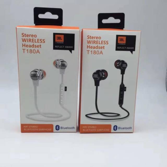 Headset Wireless JBL T180A Handsfree Bluetooth Stereo JBL T180A