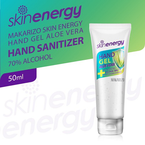 Makarizo Skin Energy Hand Gel Aloe Vera 50 mL Tube – Hand Sanitizer Alkohol 70% v/v-1