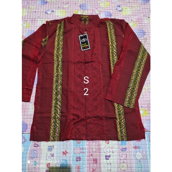 BAJU KOKO ATLAS LENGAN PANJANG