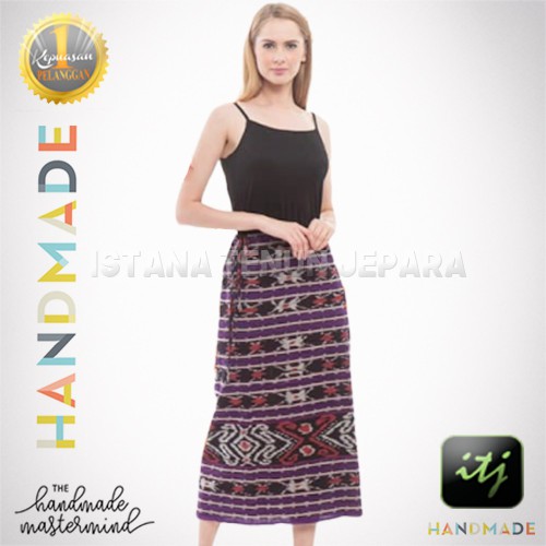 Rok Batik Gaya Kain Tenun Troso Etnik Motif Kalimantan