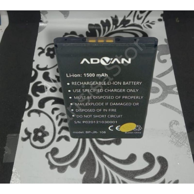 Batrai ADVAN JR-108 JEZT Batre Jr108 HOTSPOT WIFI KONEKTOR Di TENGAH Original