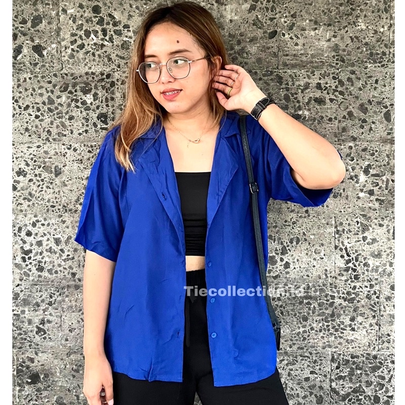 Summer Basic Shirt / Oversized Shirt / Kemeja Oversize Wanita