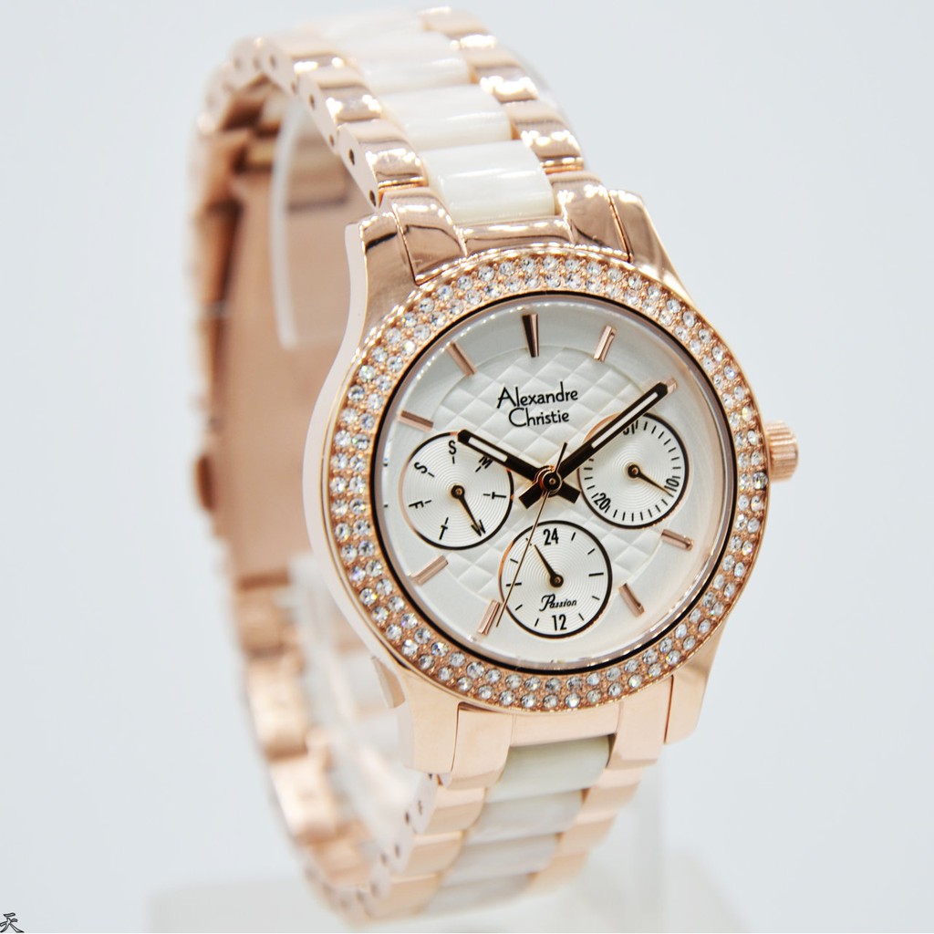 Alexandre Christie Original AC2705 Jam Tangan Wanita-Stainless Mika Rose Gold