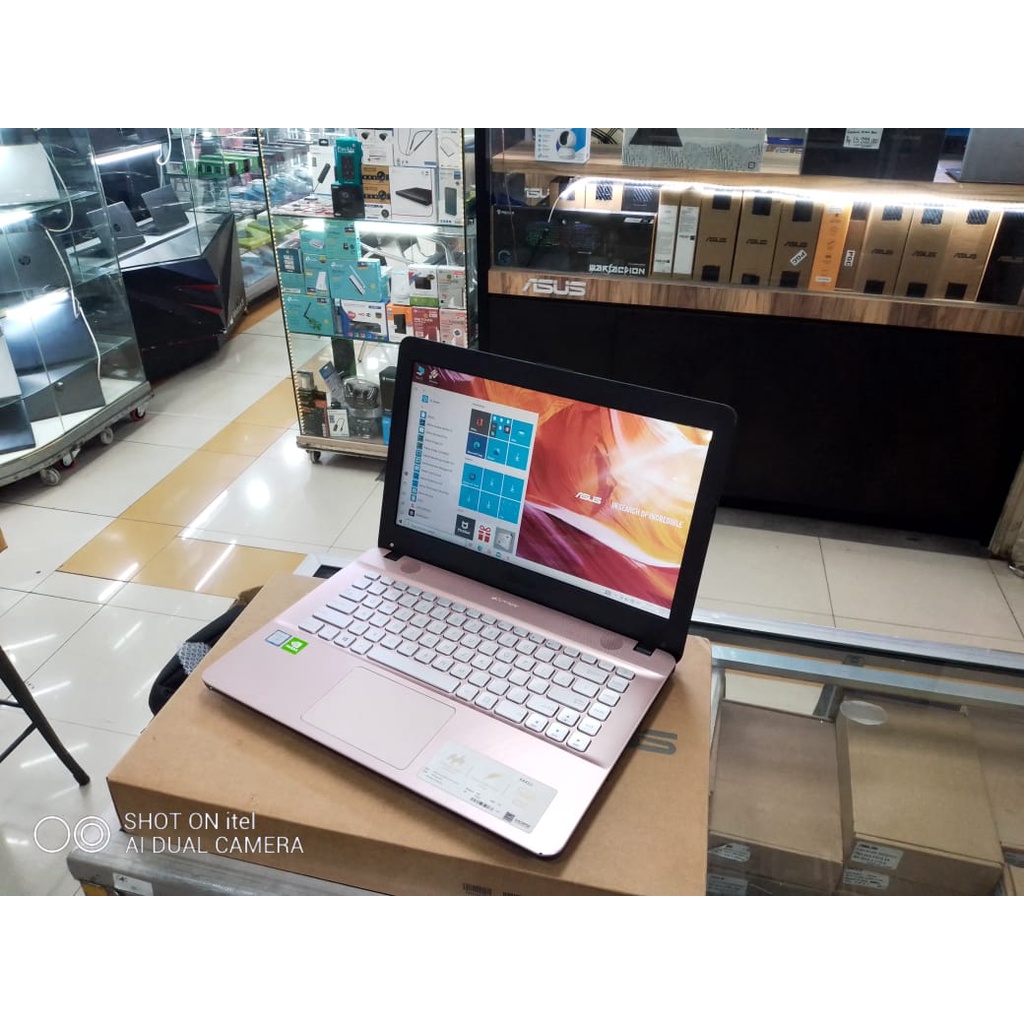 LAPTOP LEPTOP SECOND BEKAS GAMING DESAIN PROGRAMMER Asus x441 Core i5 gen8 Ram 8gb Hdd 1TB VGA NVIDIA GEFORCE 150 2GB BAGUS MURAH SIAP PAKAI GENERASI BARU