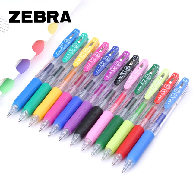 Pulpen Pen Gel Sarasa Clip Zebra Warna - 0.5 mm (PCS