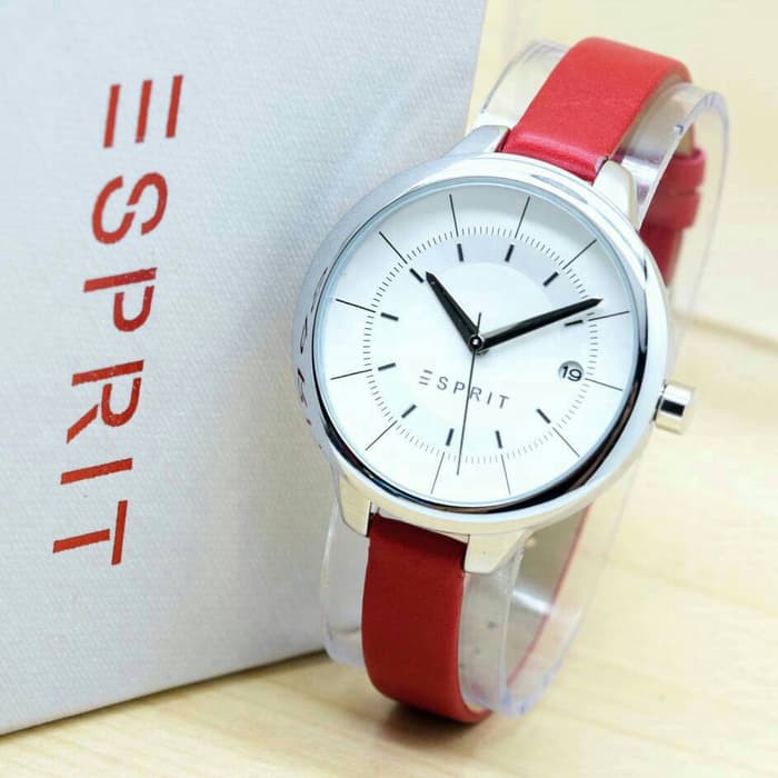 Jam Tangan Esprit Ladies Watch HB1090 - Red Ring Silver