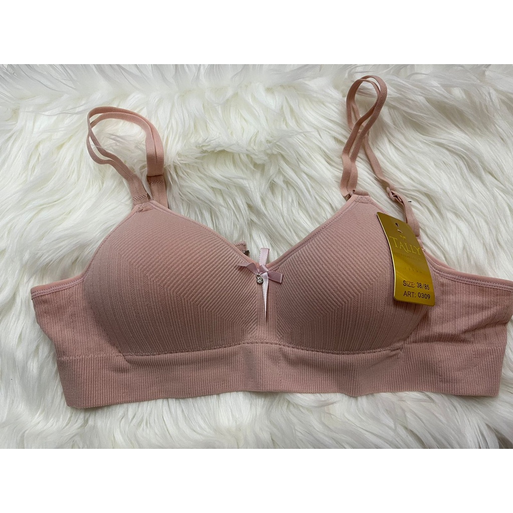 NEW TALLY BRA BH RAJUT 0309 | CUP B| TANPA KAWAT | BUSA TIPIS| SIZE 34 - 38 Tally Bra 0309 Bh Tanpa Kawat Bahan Rajut Elastis