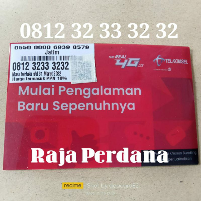 nomor cantik simpati telkomsel 4G 08** 3233 3232 (32 33 32 32)
