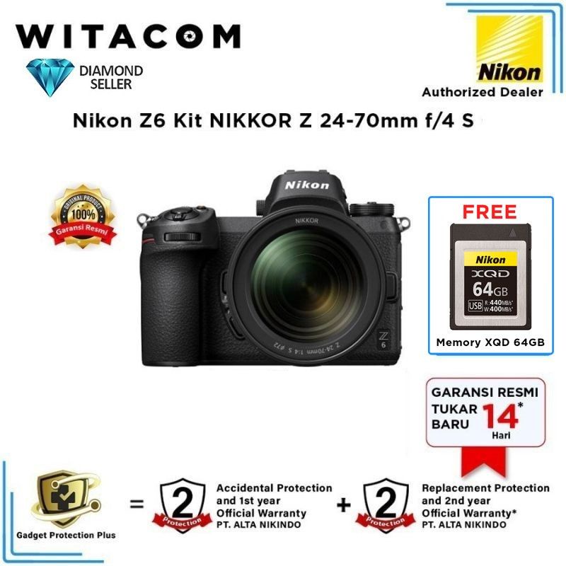 Jual Nikon Z6 Kit Z 24-70mm f/4 S | Shopee Indonesia