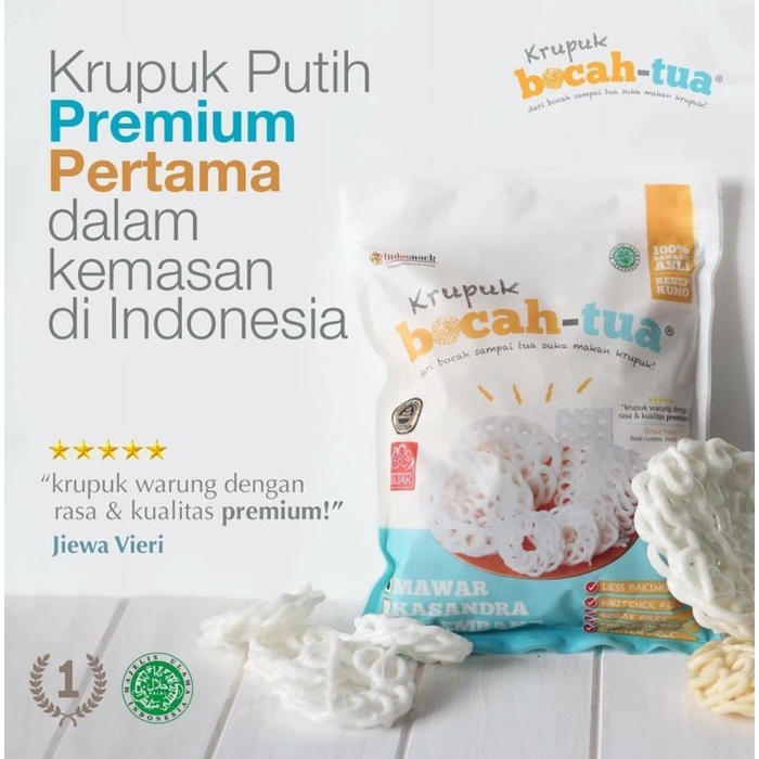 

TERBARU Krupuk Bocah Tua / Kerupuk Sehat Bahan Alami 500gr - Palembang Ori